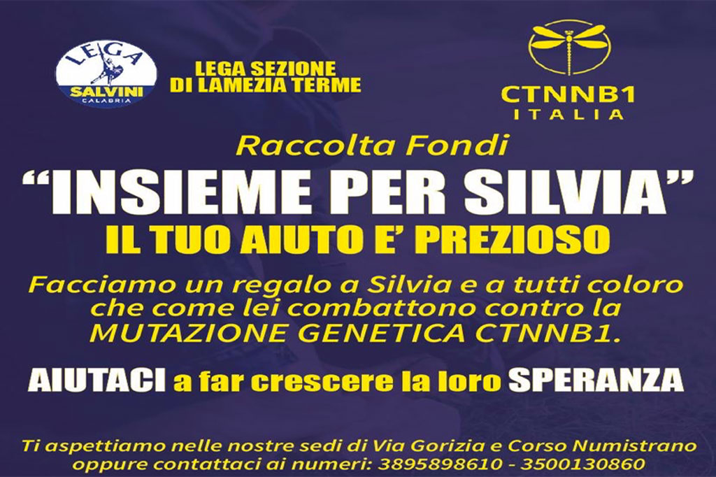 Malattia rara CTNNB1, gruppo Lega Lamezia lancia campagna di raccolta fondi per aiutare una bambina calabrese