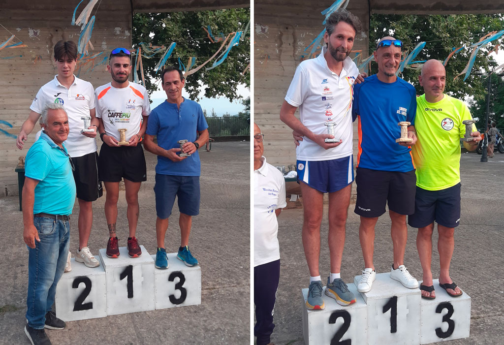 Gli atleti della Libertas Lamezia sul podio al 2° trofeo podistico di Jonadi