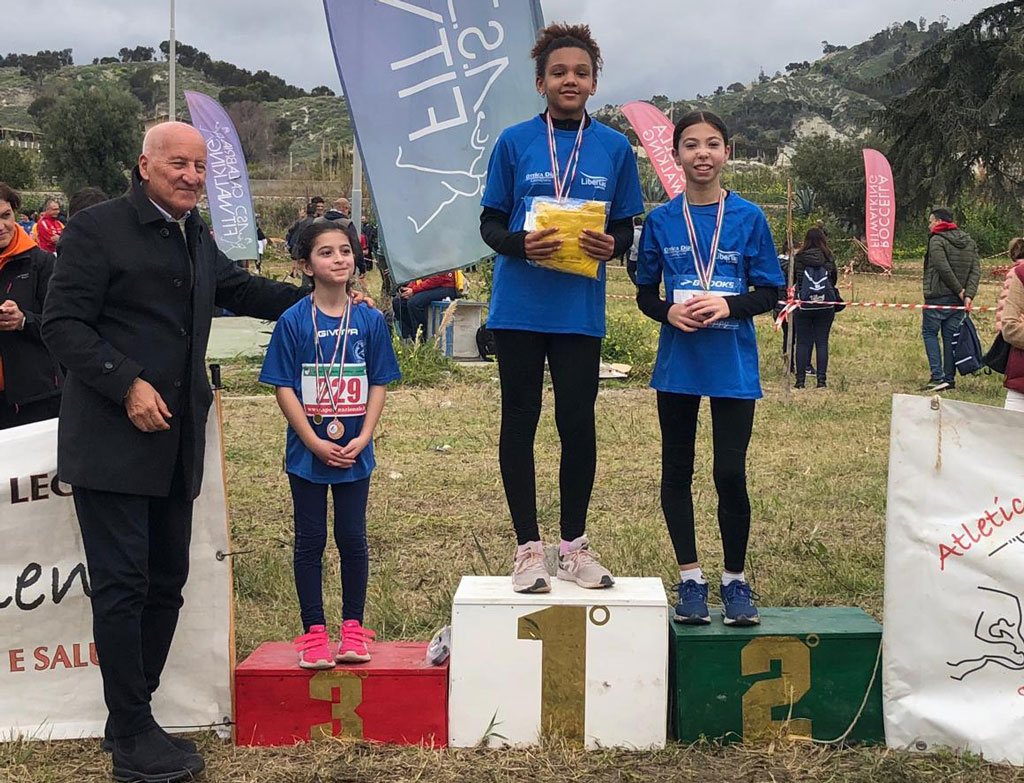 Campionati regionali individuali  di corsa campestre, la Libertas Lamezia conquista tre podi a Roccella Ionica