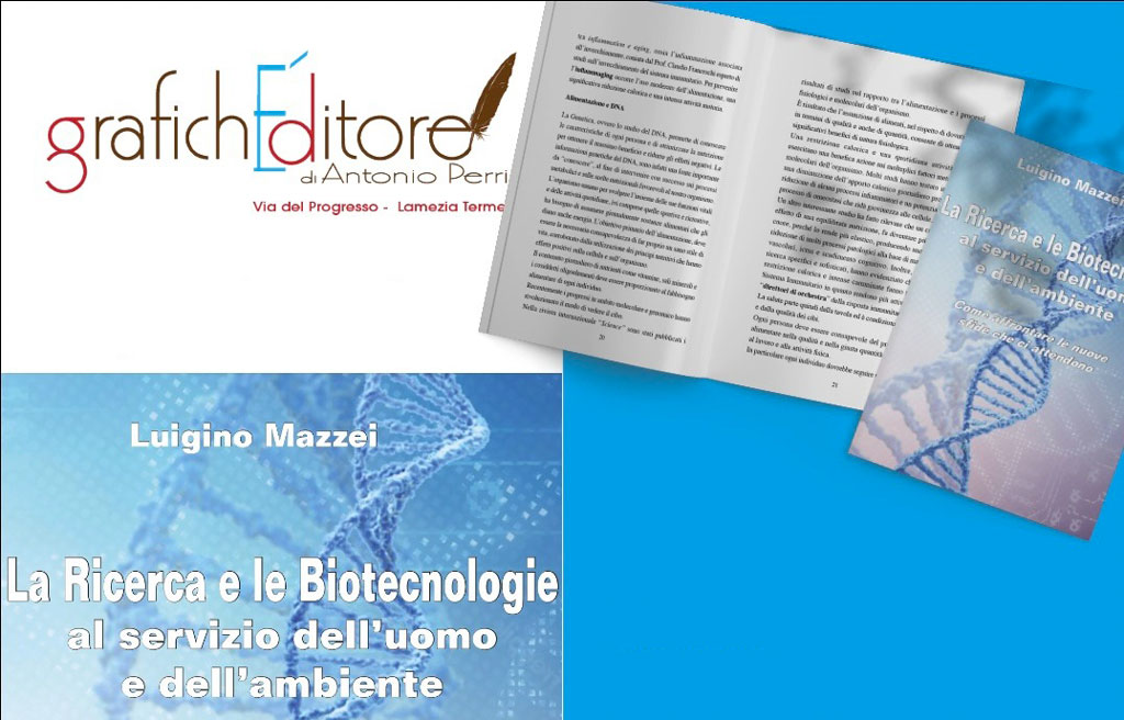 Lamezia, presentazione libro "La ricerca e le biotecnologie al servizio dell'uomo e dell'ambiente" di Mazzei
