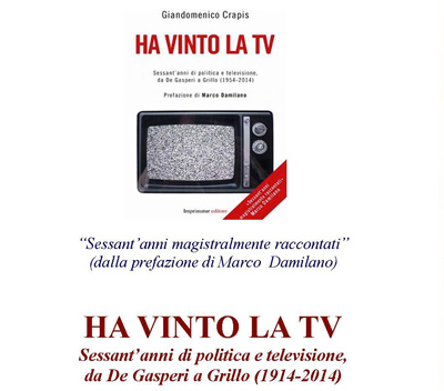 Lamezia: Sabato 29 presentazione libro “Ha vinto la tv” di Giandomenico Crapis