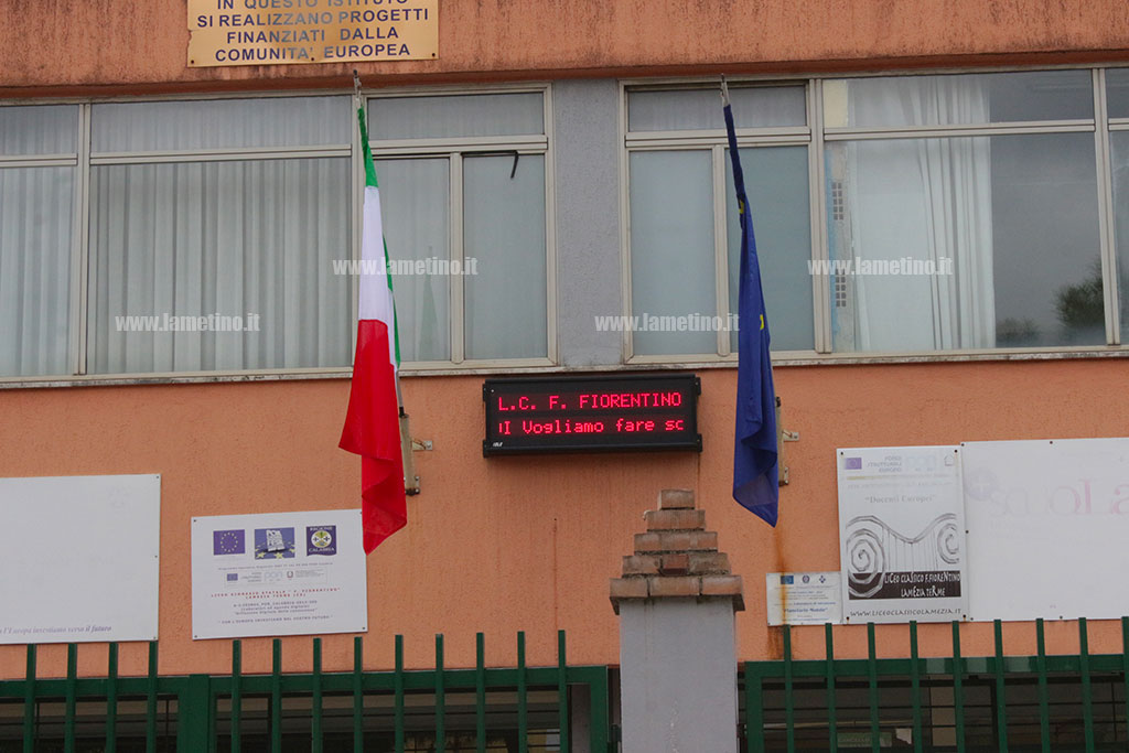 Covid, a Lamezia sospese in via precauzionale lezioni in due classi liceo "Fiorentino"