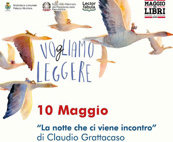 Lamezia, il 10 maggio presentazione libro ‘La notte che ci viene incontro’ di Claudio Grattacaso