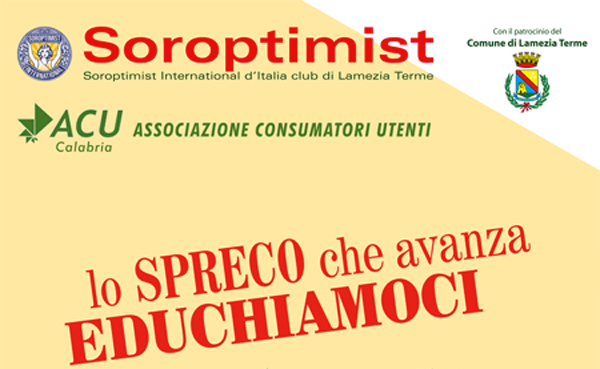 Lamezia: Sabato convegno “Lo spreco che avanza: educhiamoci”