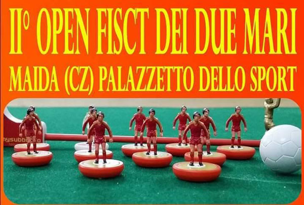 Calcio da tavolo, "II Open dei due Mari" l’1 e 2 luglio a Maida