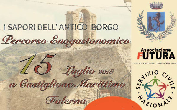 Evento degustativo “I sapori dell’Antico Borgo” a Falerna il 15 luglio