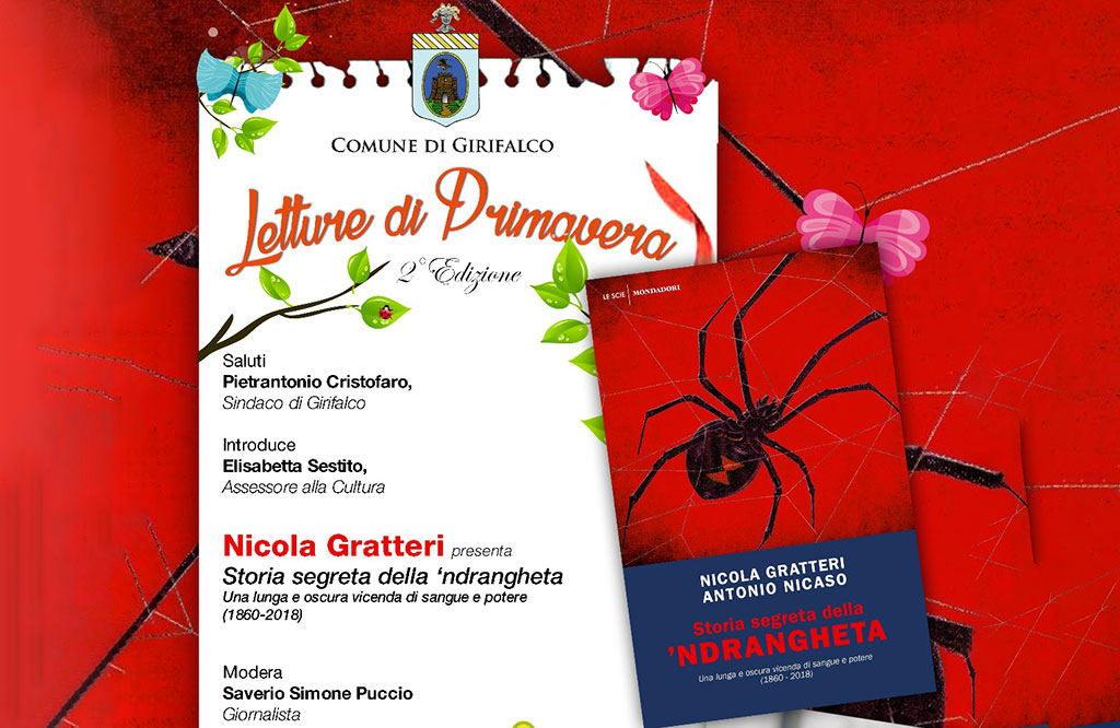 Gratteri ospite a Girifalco per la rassegna culturale “Letture di Primavera”