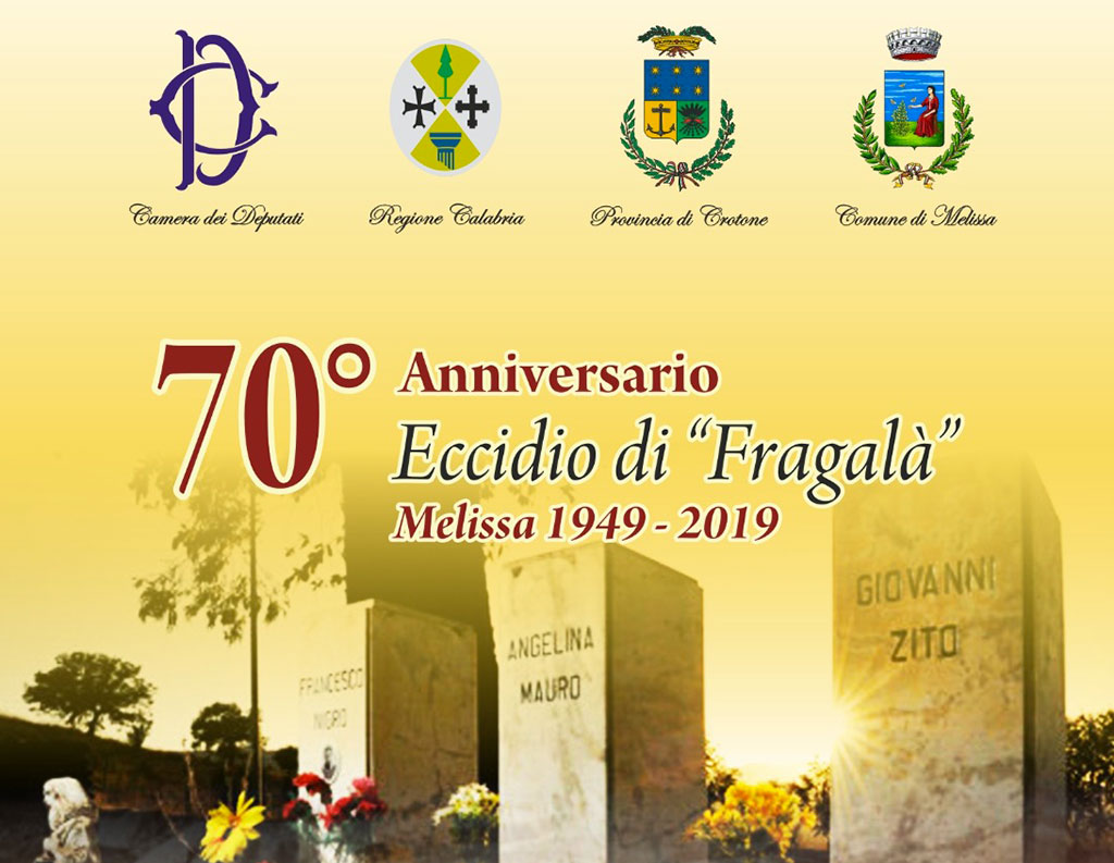 Commemorazione della strage di Melissa con Oliverio e Landini