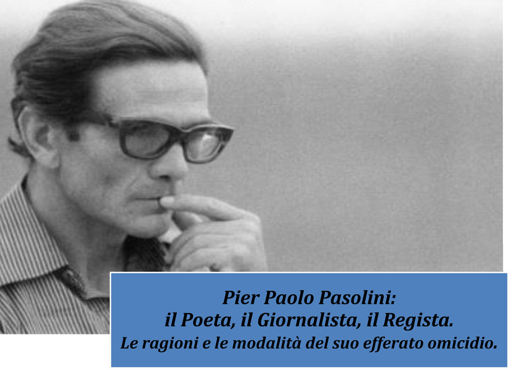 Lamezia, presentazione del libro "Pasolini massacro di un poeta" di Simona Zecchi il 21 febbraio