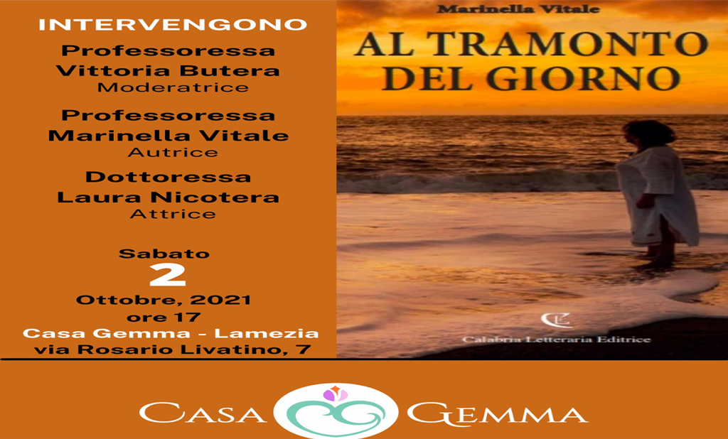 Lamezia, “Al tramonto del giorno”: presentazione libro di poesie di Marinella Vitale il 2 ottobre