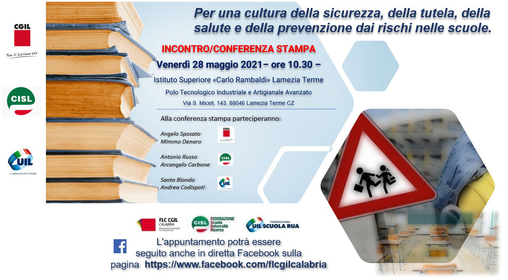 Sicurezza nelle scuole, domani incontro dei sindacati all’istituto "Carlo Rambaldi" di Lamezia