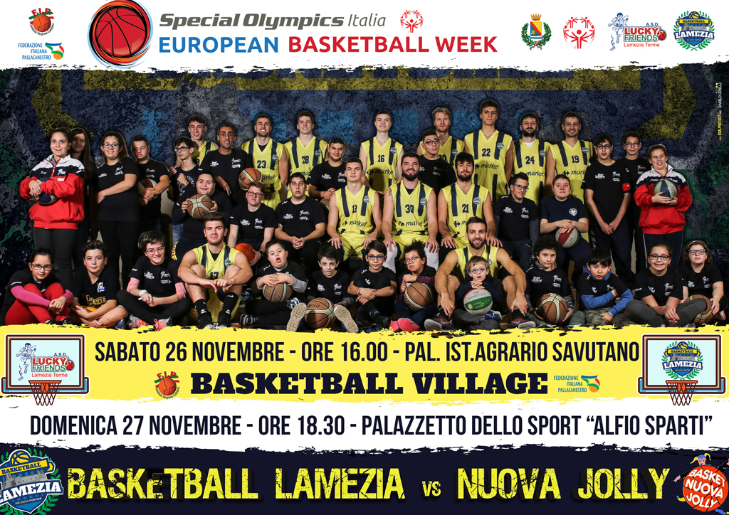 Basketball Lamezia e Lucky Friends protagonisti dell'European Basketball Week