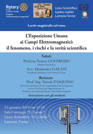Lamezia, "L’esposizione umana ai campi elettromagnetici" tema del convegno di domani al liceo scientifico