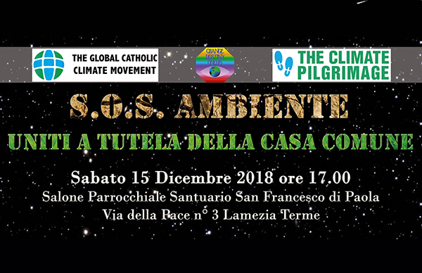Lamezia, convegno “S.O.S. Ambiente. Uniti a Tutela della Casa Comune” il 15 dicembre