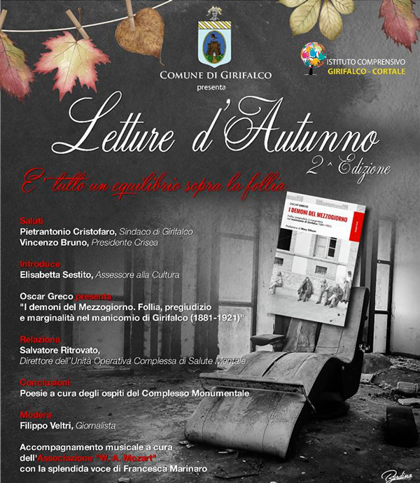 Torna la rassegna culturale "Letture d'Autunno" a Girifalco 
