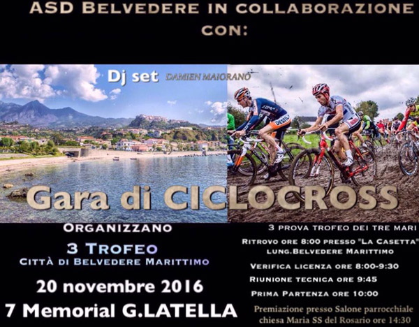 Trofeo Memorial Latella il 20 novembre a Belvedere Marittimo