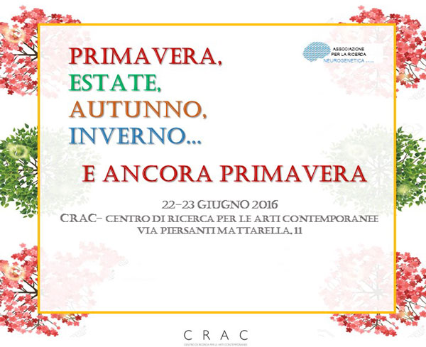 Lamezia: “Primavera Estate Autunno Inverno… e ancora Primavera” il 22 e 23 giugno mostra al Crac