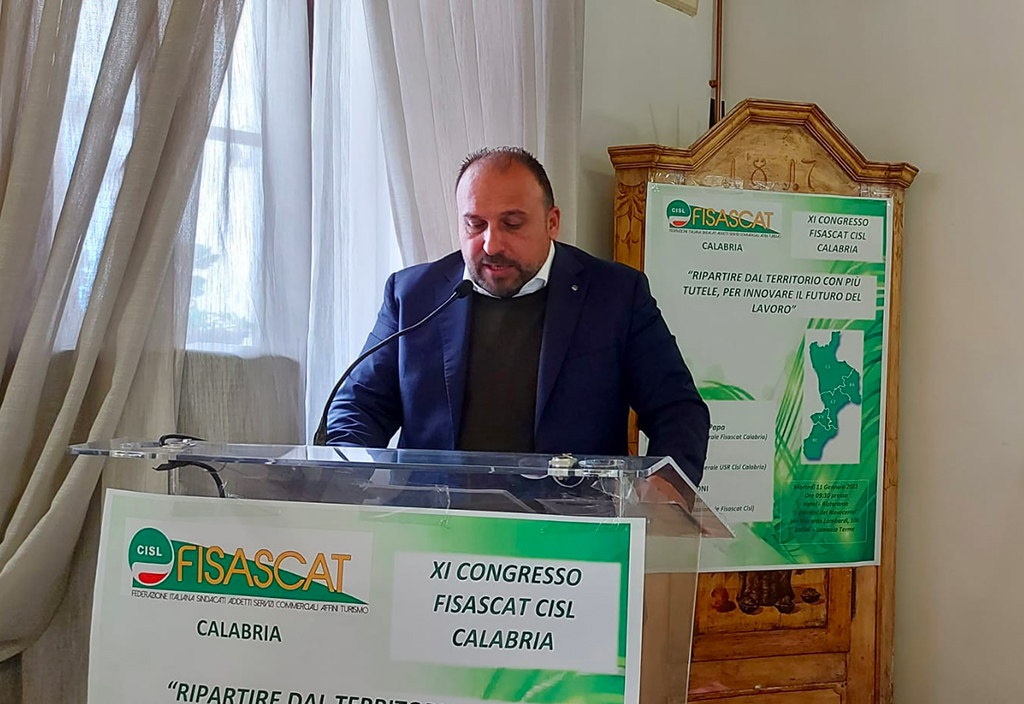 Fisascat Cisl Calabria, rieletto Lo Papa segretario: "Altri quattro anni a sostegno dei lavoratori"