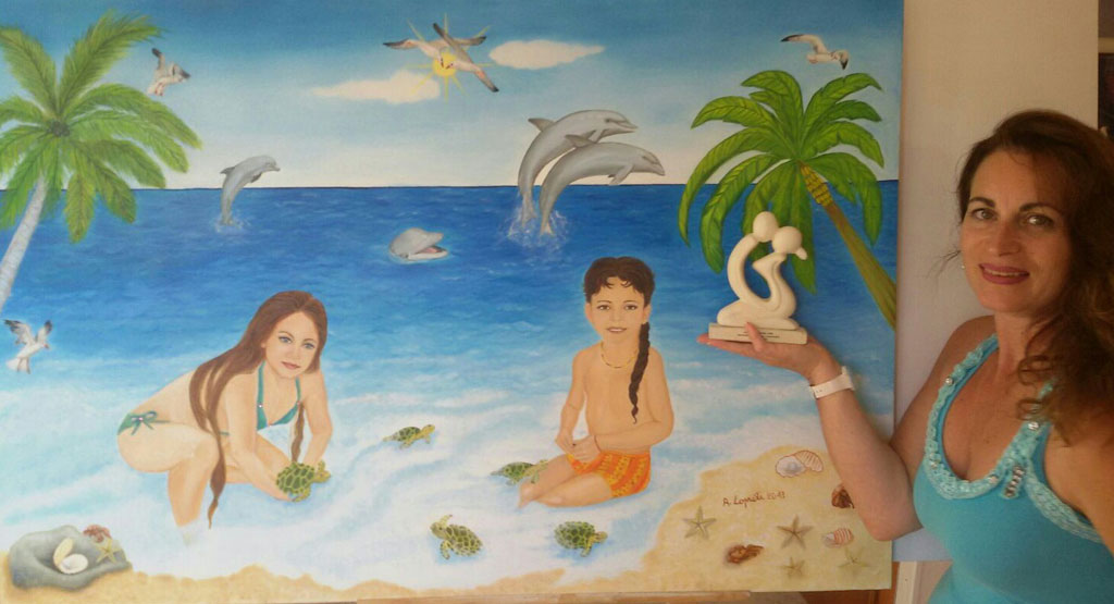 L’arte pittorica di Angela Loprete alla collettiva internazionale nel Salento