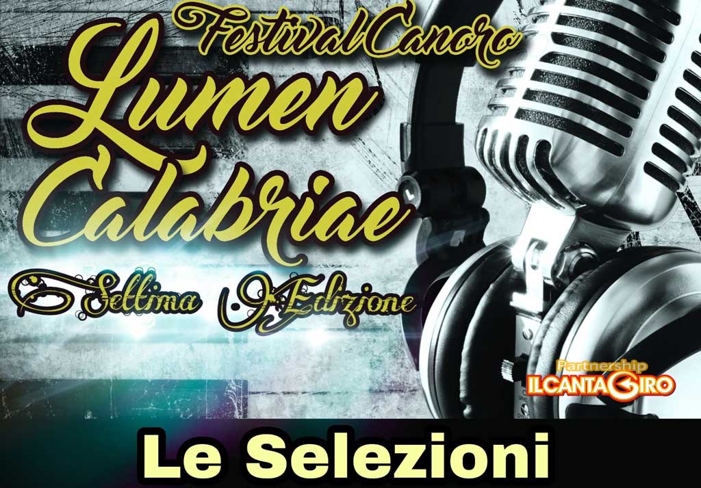 Settima edizione Festival canoro Lumen Calabriae, al via selezioni