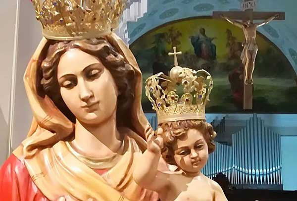 Lamezia, mese mariano con statua della Madonna della Querciuola di Conflenti in Cattedrale