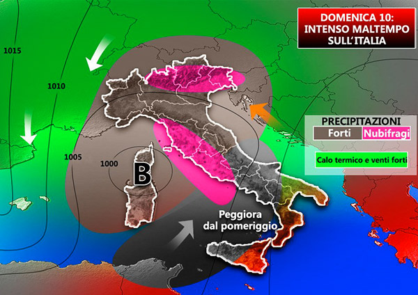 Autunno ai nastri di partenza: forti precipitazioni nel weekend previste in Calabria
