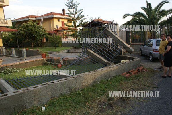 Lamezia: Tromba d'aria a Caronte provoca diversi danni