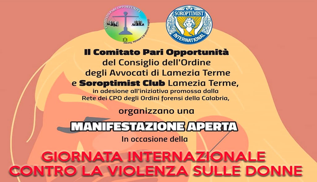 Lamezia, Giornata Internazionale contro la violenza sulle donne: manifestazione aperta al Tribunale il 25 novembre