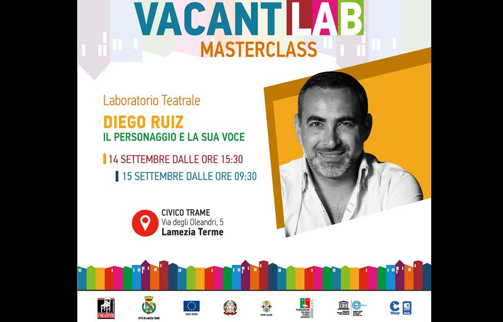 Lamezia, Vacantiandu 2019: laboratorio teatrale “Il personaggio e la sua voce” il 14 e 15 settembre al Civico trame 