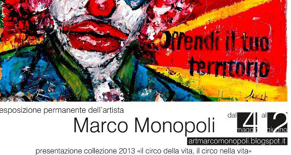 Lamezia: I clown ed il circo della vita dell'artista Monopoli in mostra fino a 2 giugno 