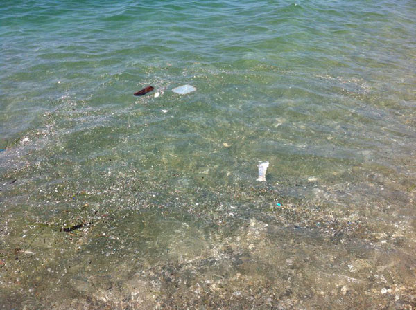 Lamezia: segnalazioni di mare sporco su Tirreno, galleggiano anche molti rifiuti