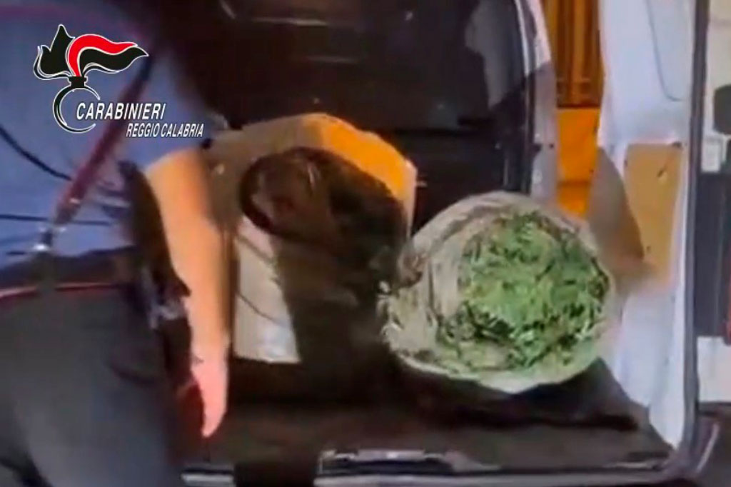 Viaggiava con 72 kg di marijuana e due maschere da clown, ai domiciliari 26enne reggino - Video