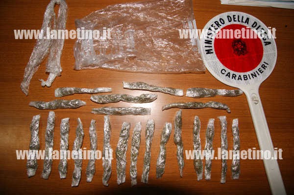 Lamezia: Aveva borsa con 42 grammi marijuana, arrestato 33enne 