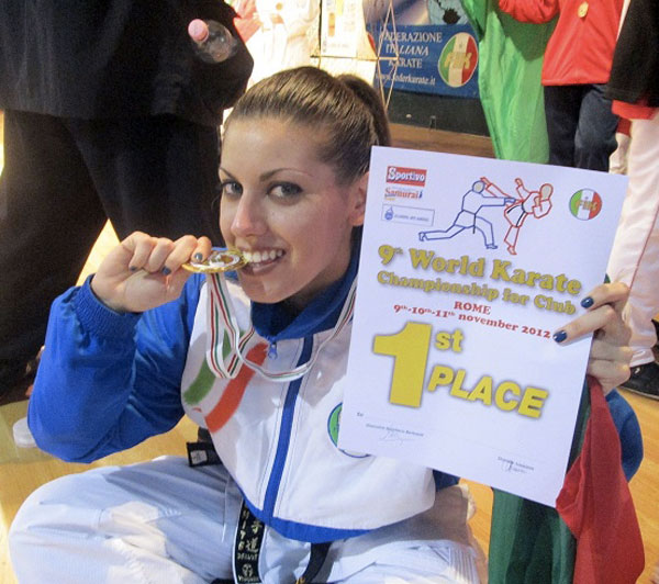 Lamezia: Karate, Martina Di Cello vince oro a Mondiale per Club