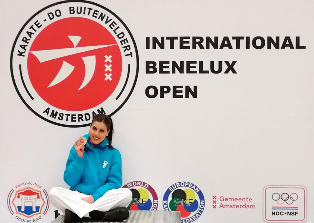 Lamezia, medaglia d’argento per la karateka Martina Di Cello agli internazionali di Amsterdam 