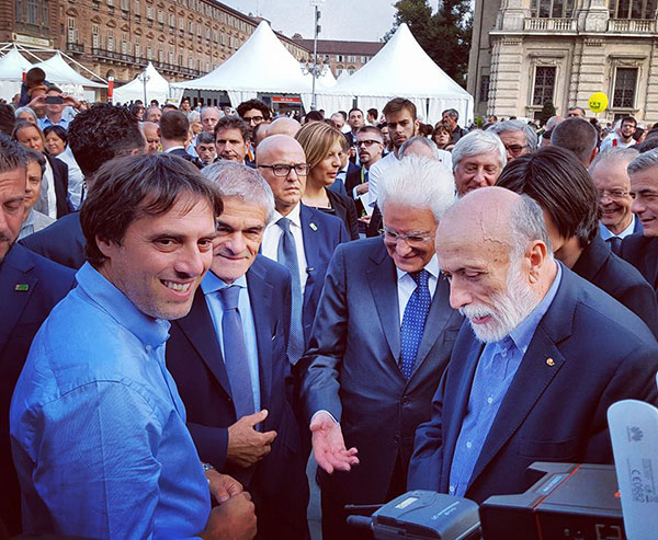 Mattarella a stand regione Calabria al Salone del Gusto di Torino