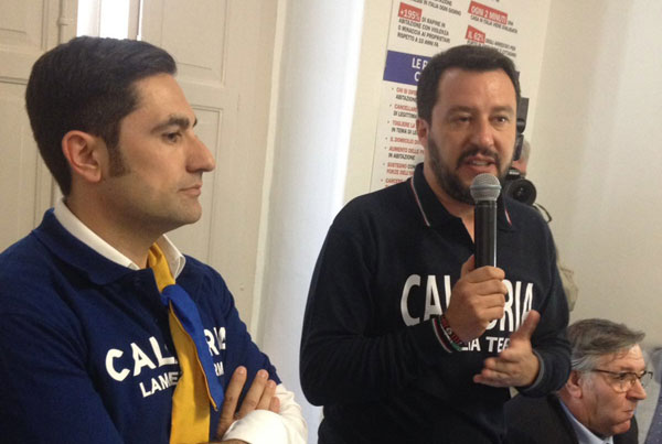 Matteo Salvini in Calabria il 17 luglio