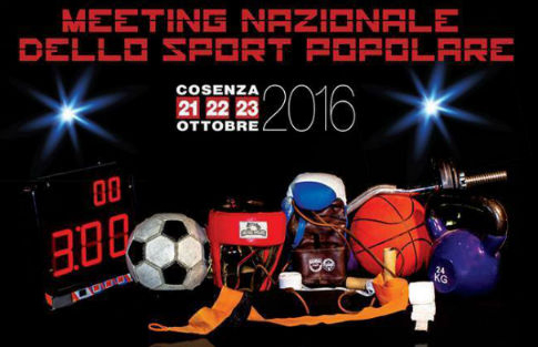 Meeting nazionale dello sport popolare dal 21 al 23 ottobre a Cosenza