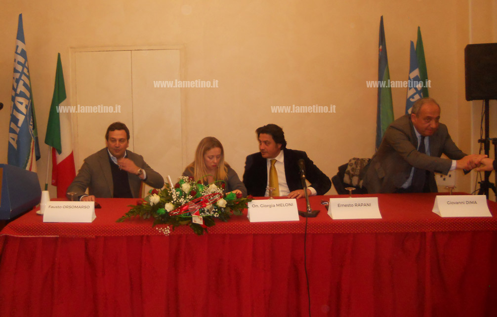 Lamezia: Orsomarso e Dima entrano in Fratelli d’Italia. Giorgia Meloni: "Confermati nell’impegno"