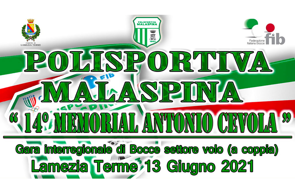 Lamezia, 14esima edizione del “Memorial Antonio Cevola” il 13 giugno 