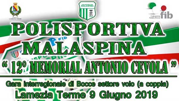 Lamezia, 12esima edizione “Memorial Antonio Cevola”: il 1 giugno la presentazione 