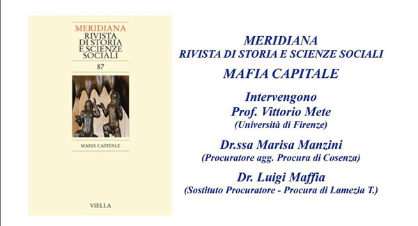 Lamezia, il 27 maggio presentazione libro su "Mafia Capitale"