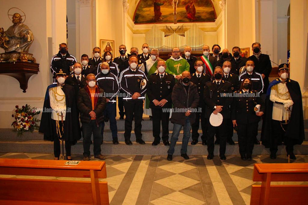 Lamezia, celebrata messa della Polizia locale in onore di San Sebastiano
