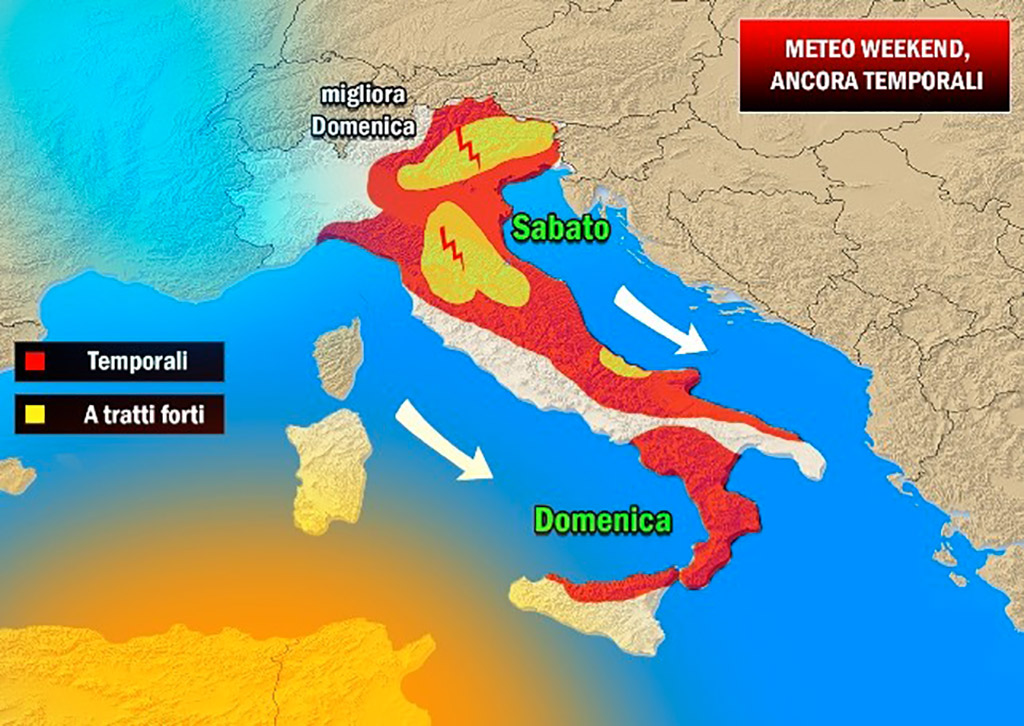 Allerta meteo Protezione civile in Calabria, in arrivo venti forti e temporali