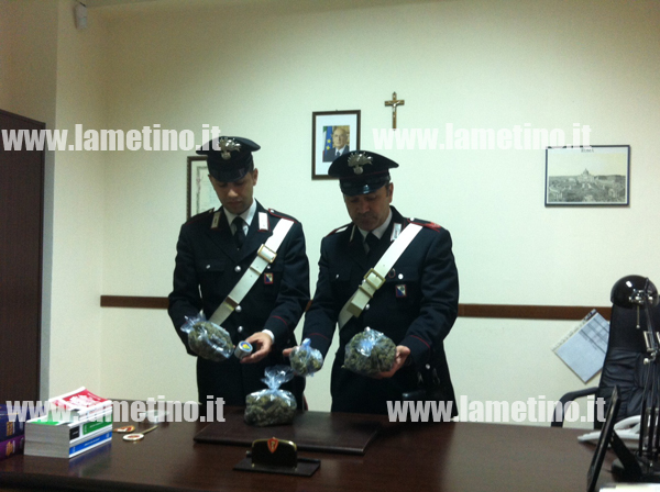 Calabria: Fermati con mezzo chilo di marijuana, 4 arresti a San Giovanni in Fiore