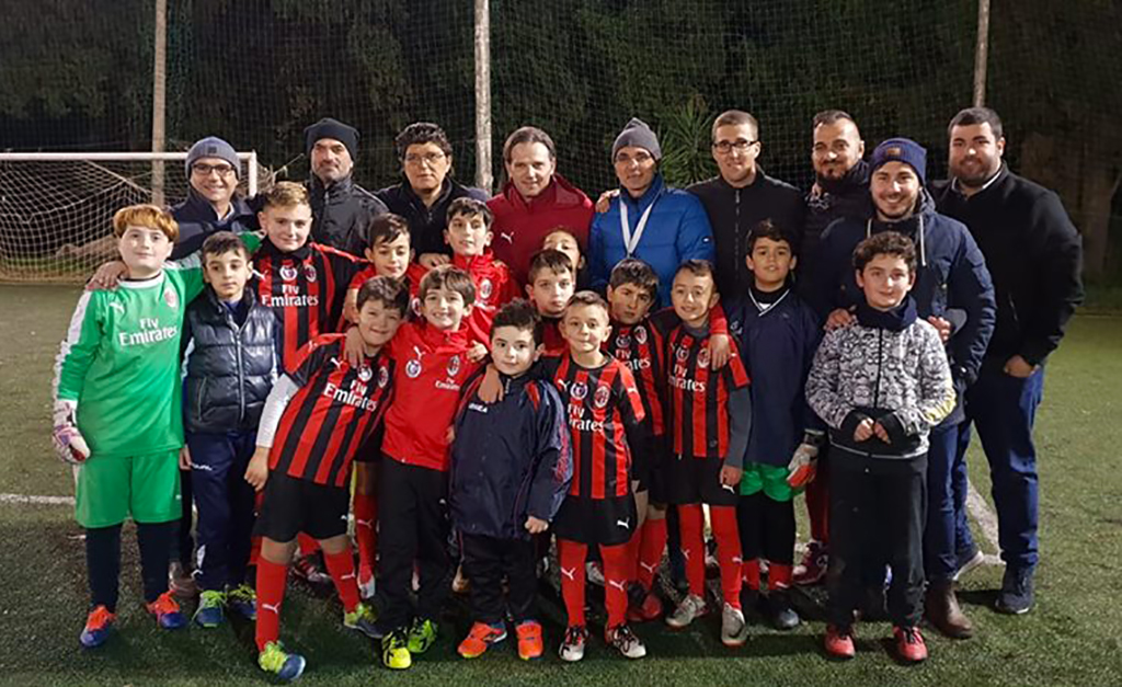  Adelaide Lamezia Milan Academy conclusi incontri con il tecnico rossonero Giuseppe Pisani