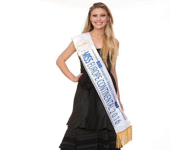 Anna Semenkova alla finale regionale di Miss Europe 2017 a Tropea