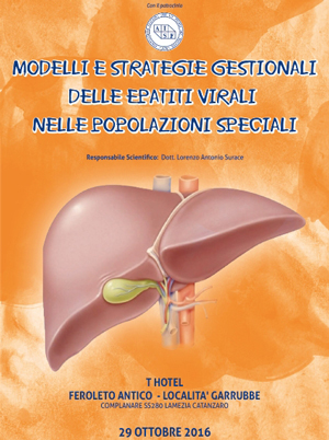 Meeting Congressuale "Modelli e strategie gestionali delle epatiti virali" il 29 ottobre