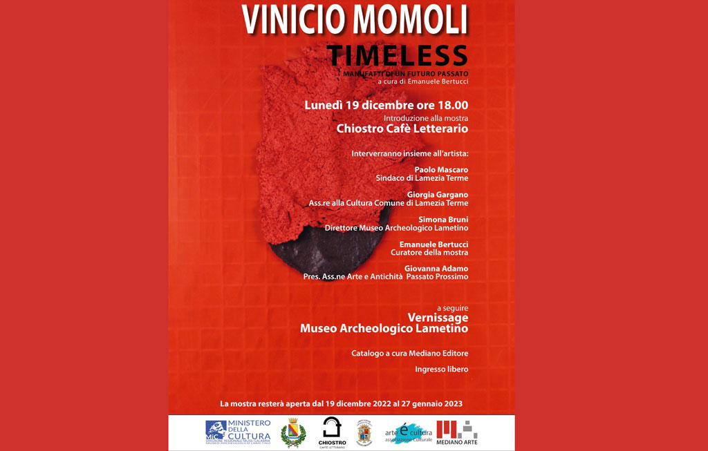 Mostra di Vinicio Momoli “Timeless” al Museo Archeologico Lametino dal 19 dicembre