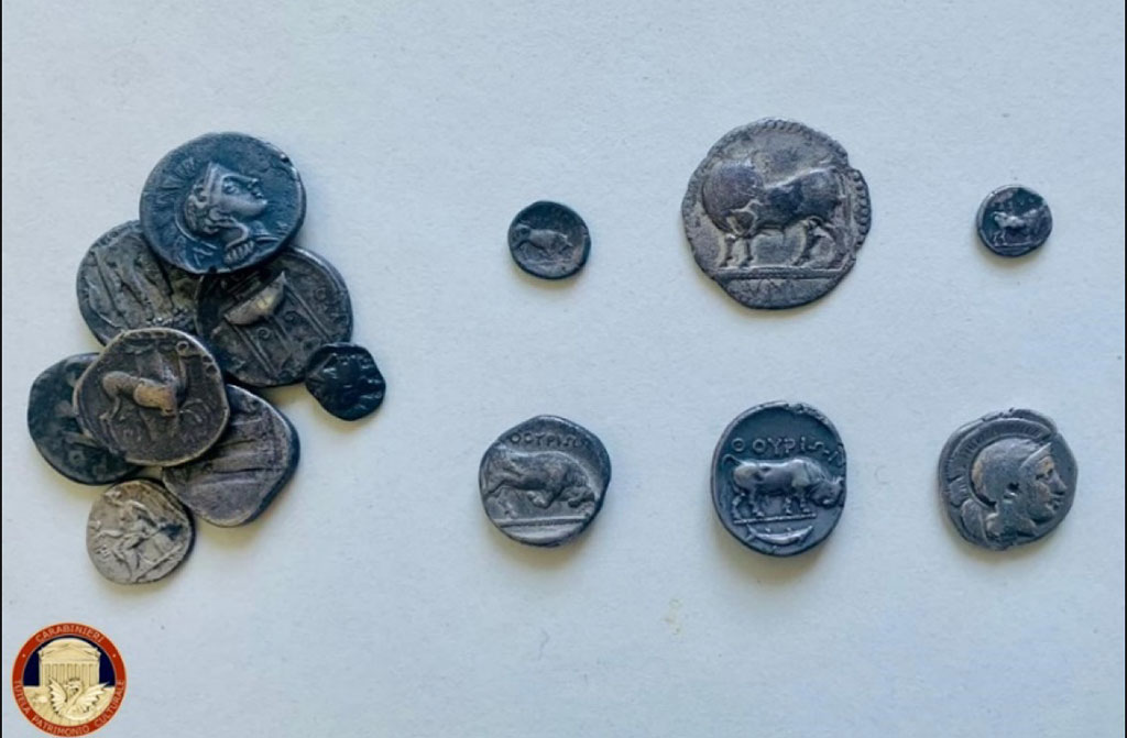 Carabinieri per la Tutela del Patrimonio Culturale restituiscono 665 monete al Parco Archeologico di Sibari